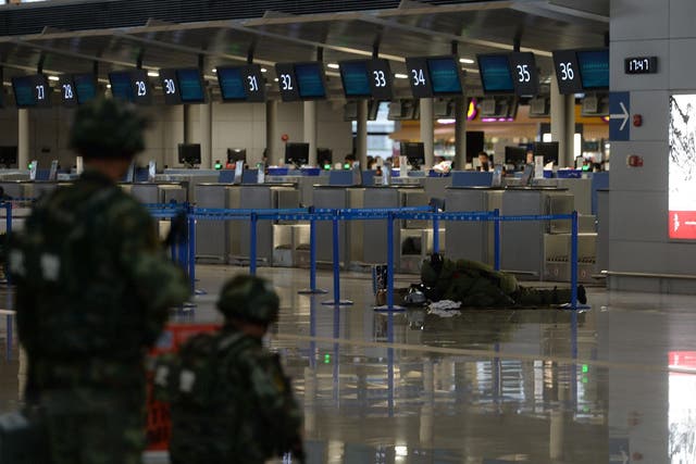 The explosion occurred near Pudong International Airport's Terminal Two ticketing area