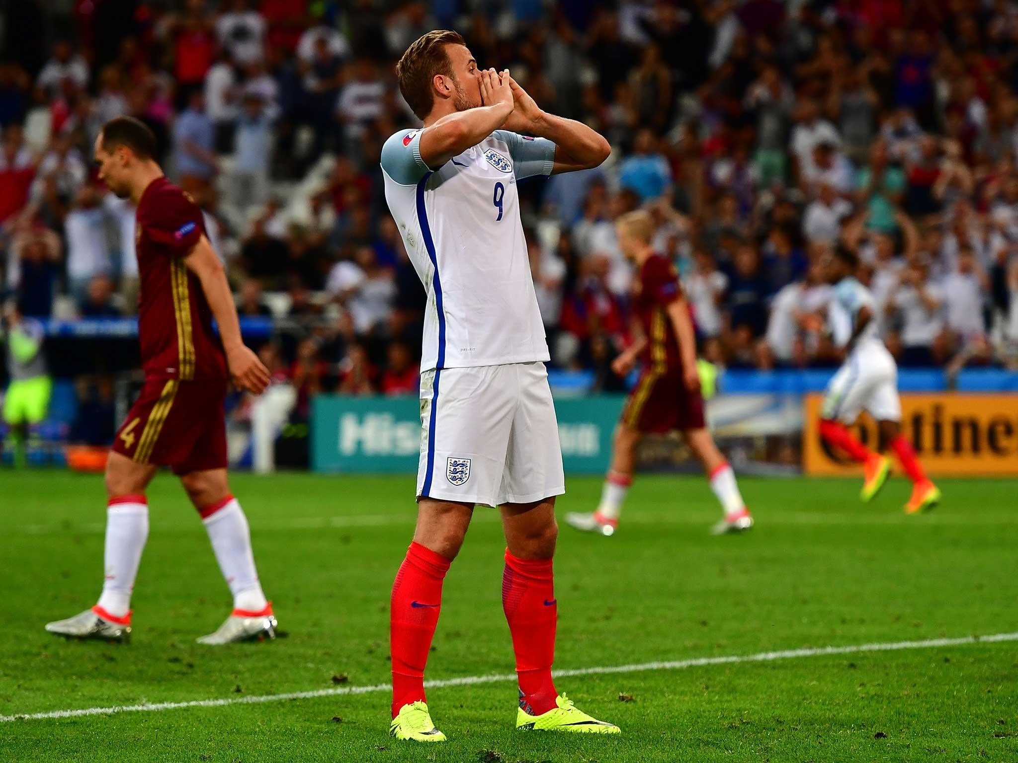 Harry Kane struggled to make an impact against Russia