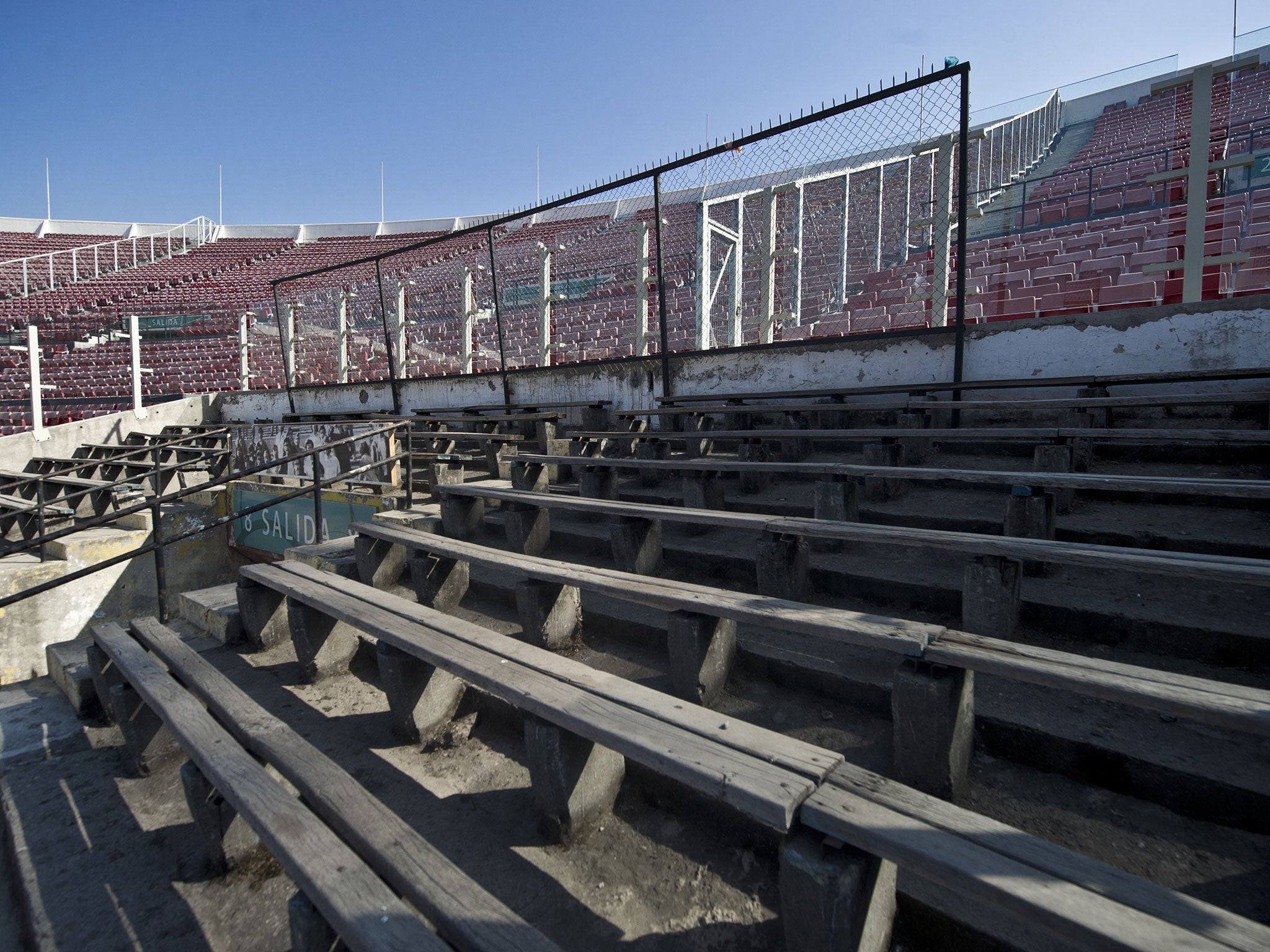 The stadium that, during the dictatorship, was transformed into a detention and torture centre