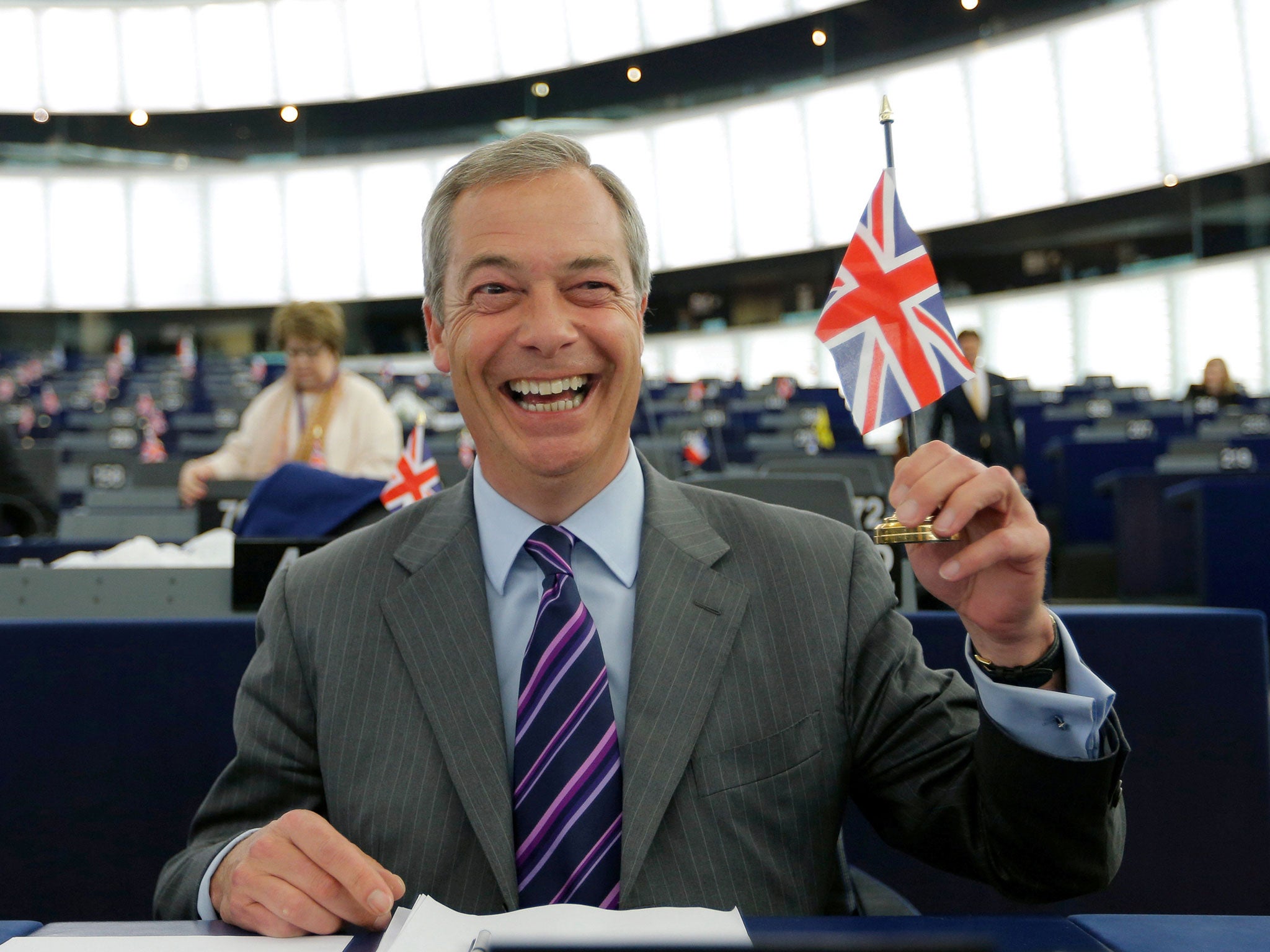 Ukip leader Nigel Farage, who is supporting the Out campaign