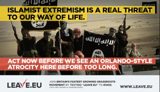 EU referendum: Fury as Leave campaign warns of 'Orlando-style atrocity' in UK unless Brexit wins 