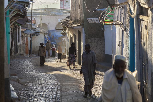Inside Harar's ancient walled city of Jugol