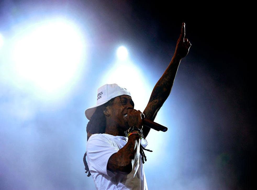 Lil Wayne at Coachella 2016.