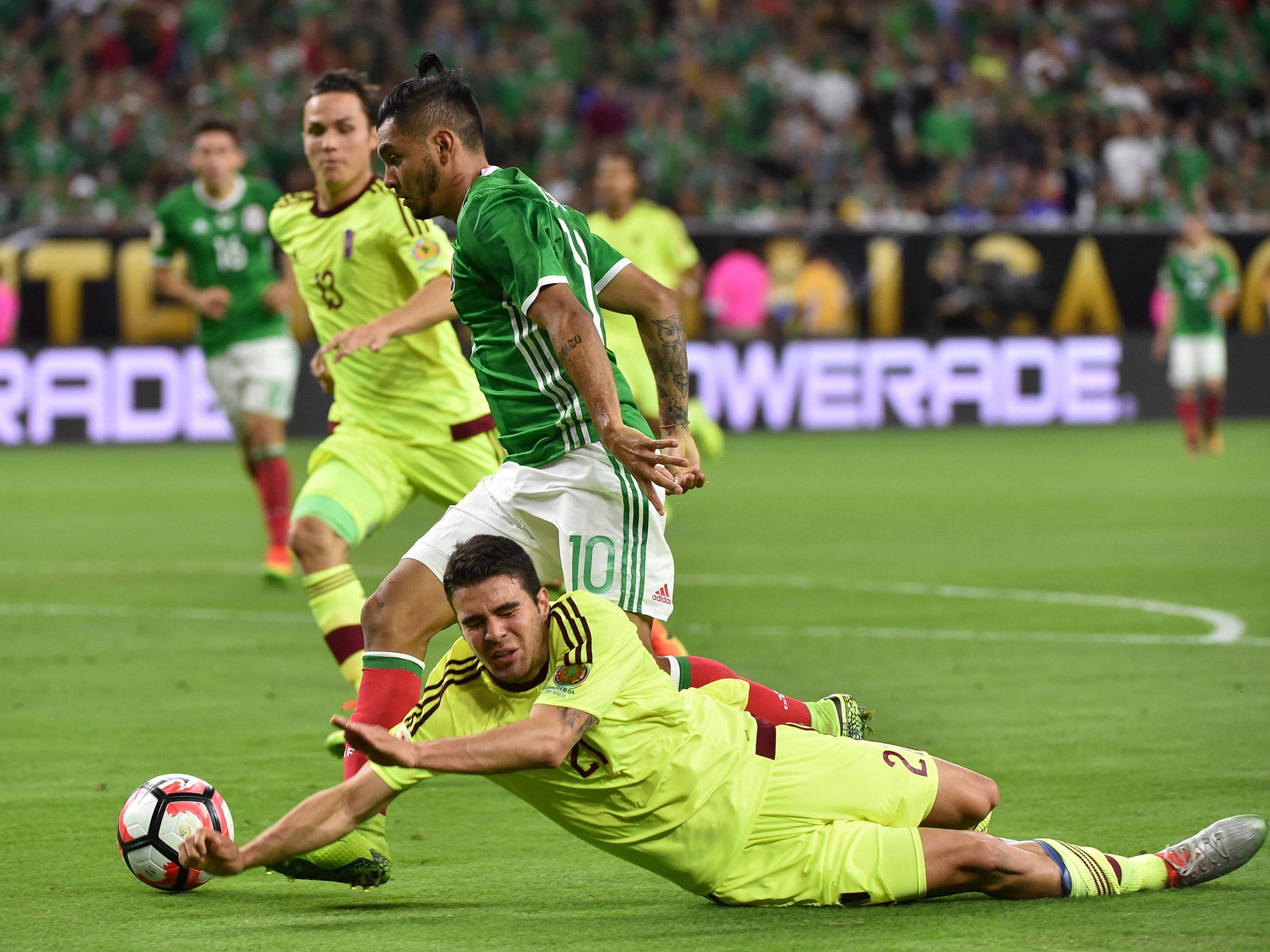 Jesus Manuel Corona jinked past five Venezuelan defenders to score the equaliser for Mexico