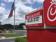 Chick-fil-a locations in Orlando open on rare Sunday to give food to first responders and blood donors 