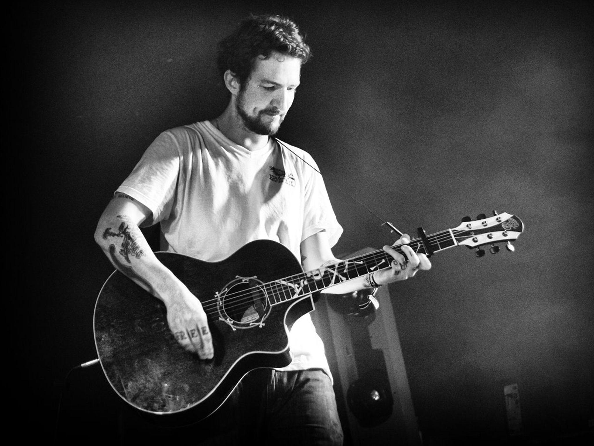 Frank Turner headlining the main stage at 2000trees in 2013