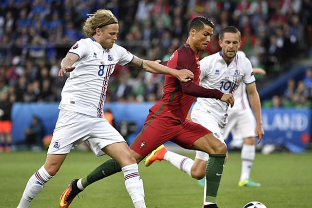 Cristiano Ronaldo made his first appearance of the Championship against Iceland on Tuesday night (Getty)
