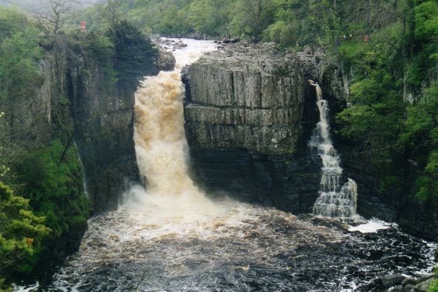 High Force waterfall in Teesdale
