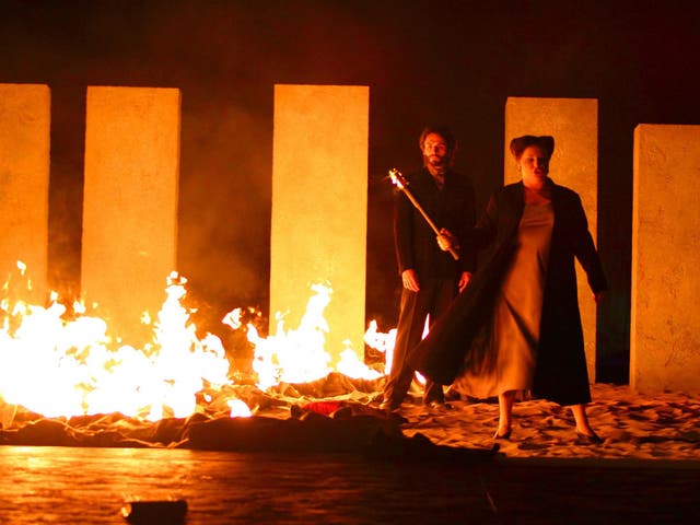 Liudmyla Monastyrska as Abigaille in Nabucco at ROH