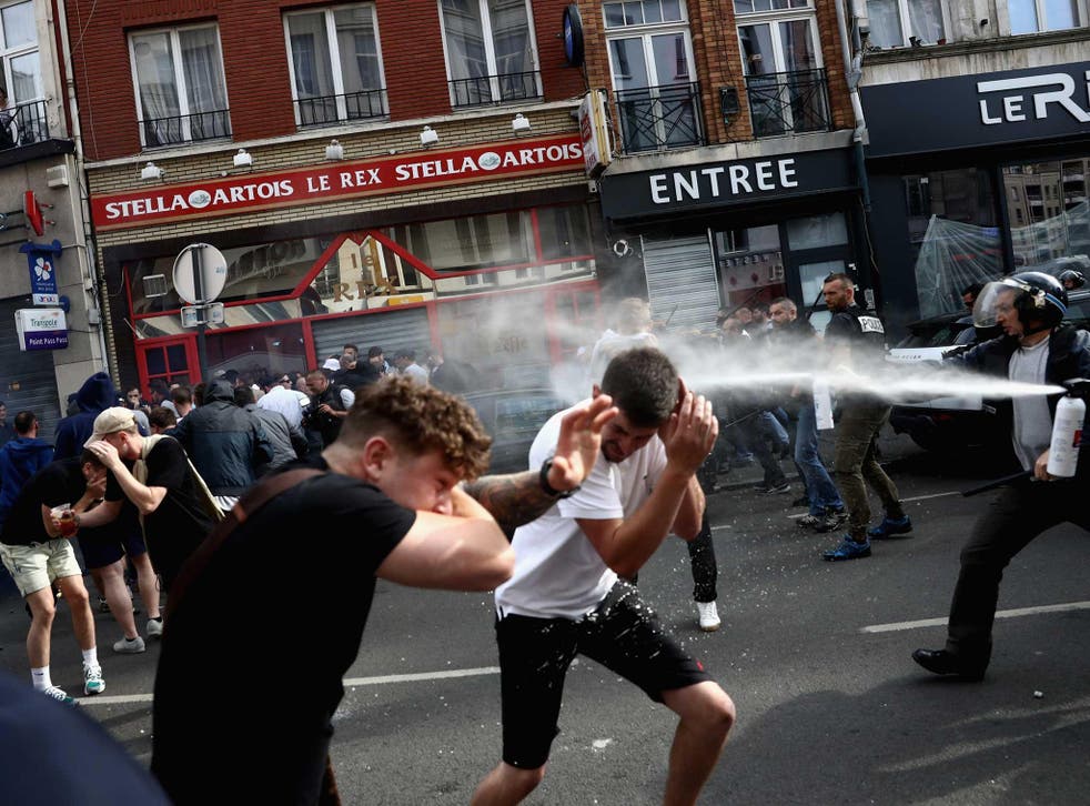 French police fire tear gas at supporters in Lille