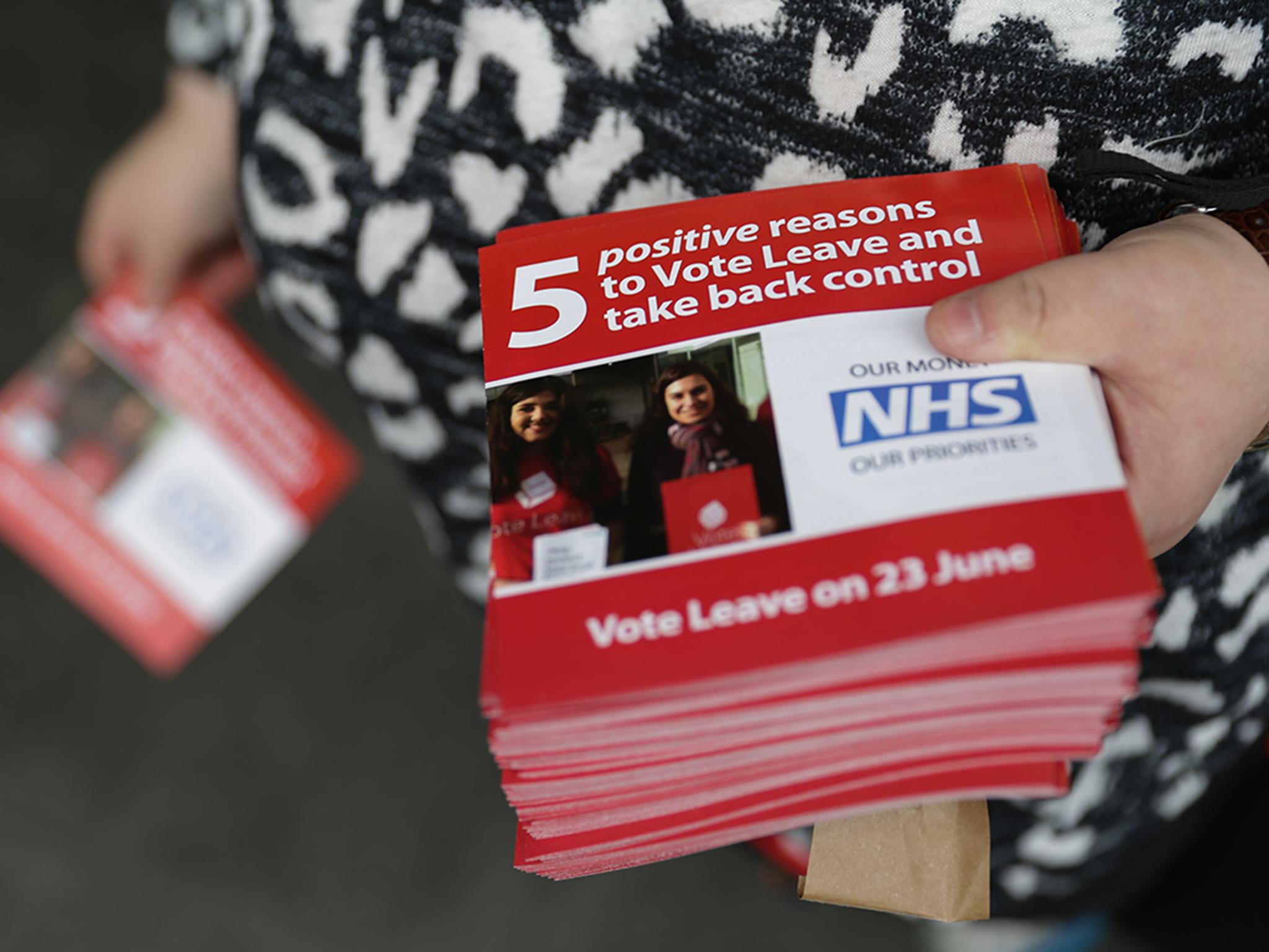 The Vote Leave campaign has also come under fire for using the NHS logo without permission