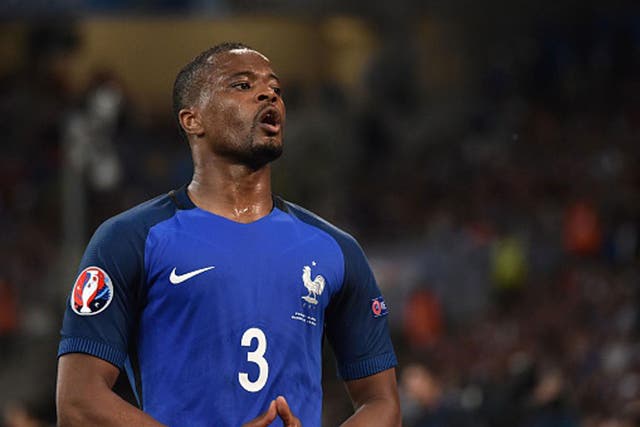 Evra has featured in every match for France at Euro 2016