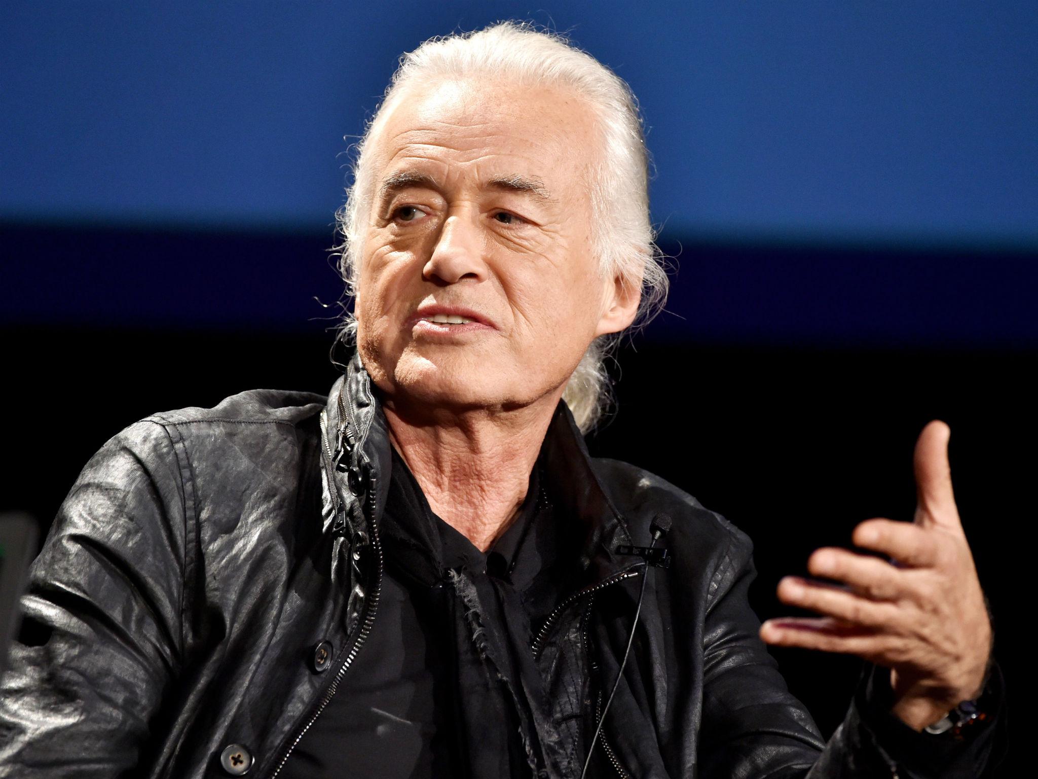 Jimmy Page, pictured here in 2014, insists he only heard 'Taurus' two years ago