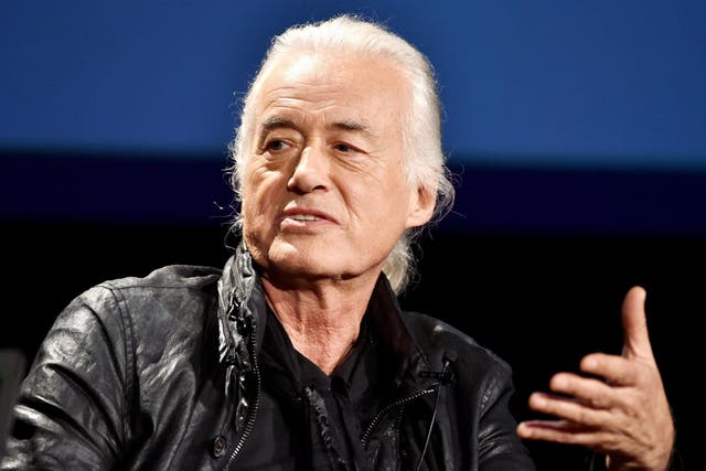 Jimmy Page, pictured here in 2014, insists he only heard 'Taurus' two years ago