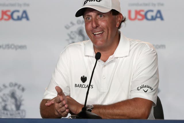 Phil Mickelson is hoping to complete a career grand slam by winning the US Open