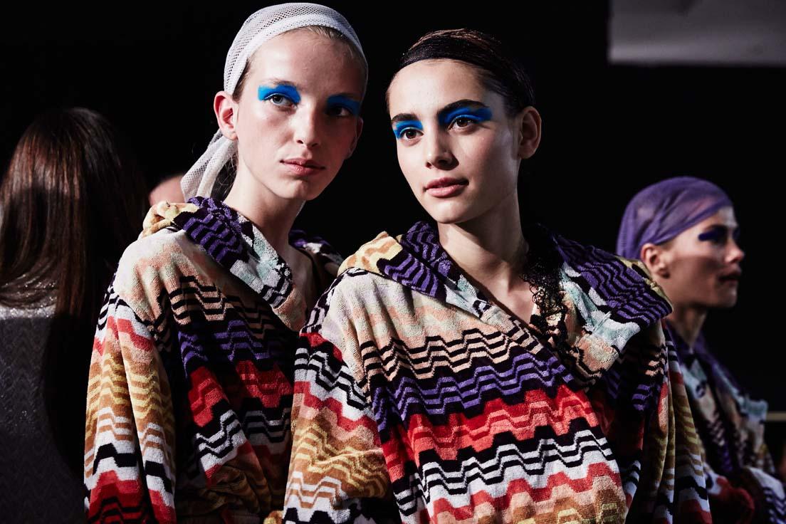 &#13;
Backstage at Missoni Spring Summer 2016&#13;