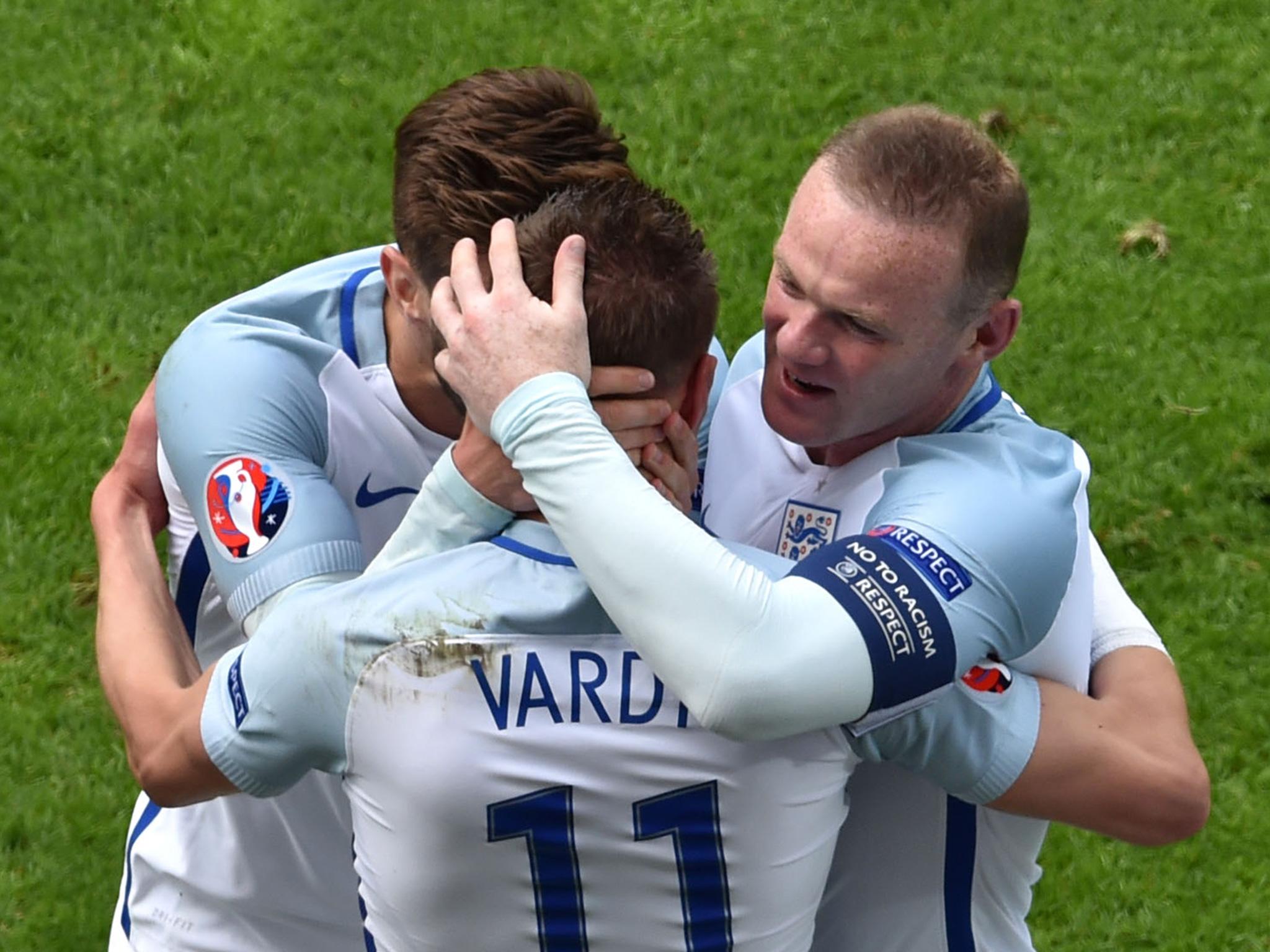 Jamie Vardy scored England's equaliser in Lens