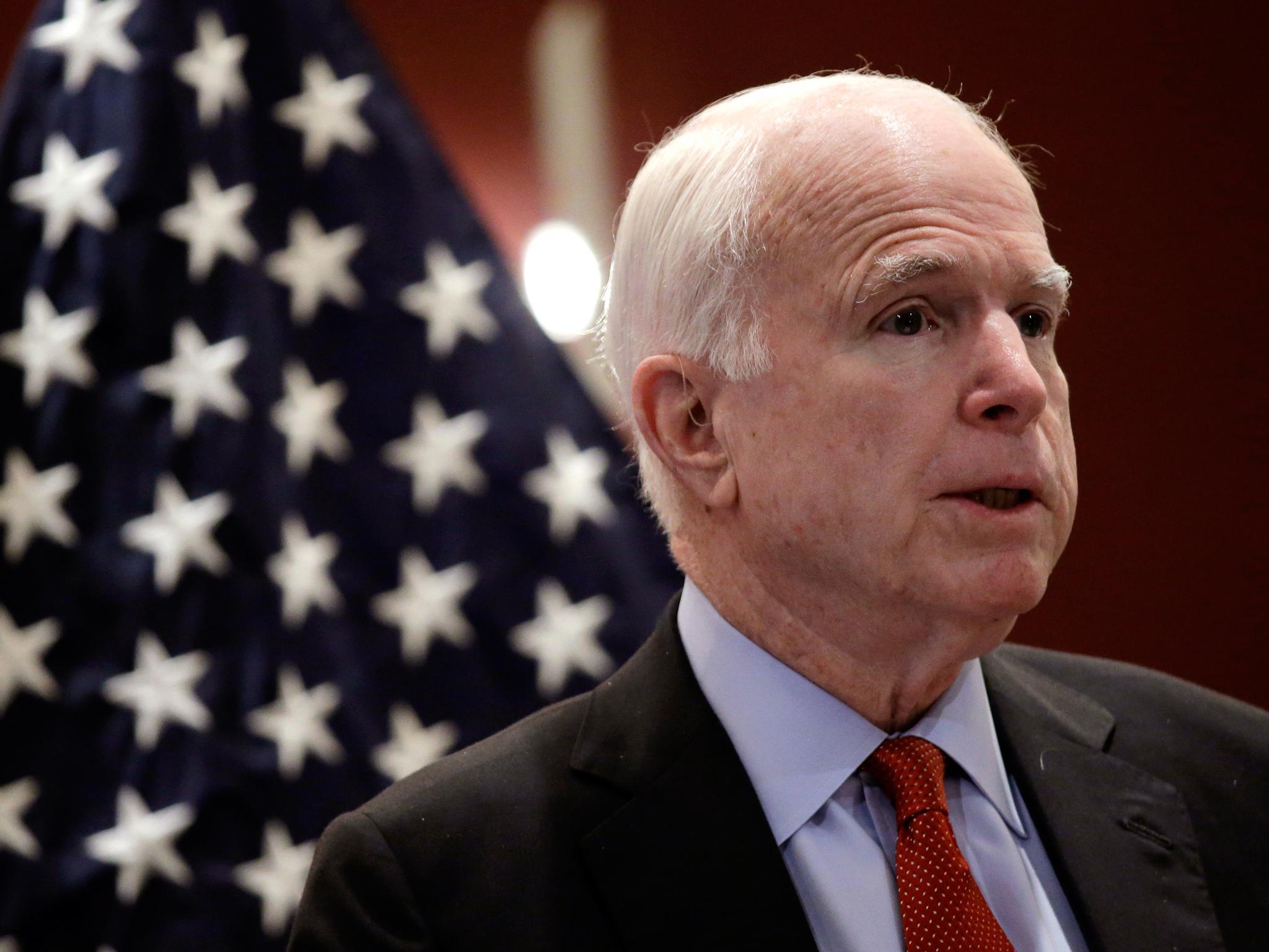John McCain said he backed plans to cut US funding to the United Nations