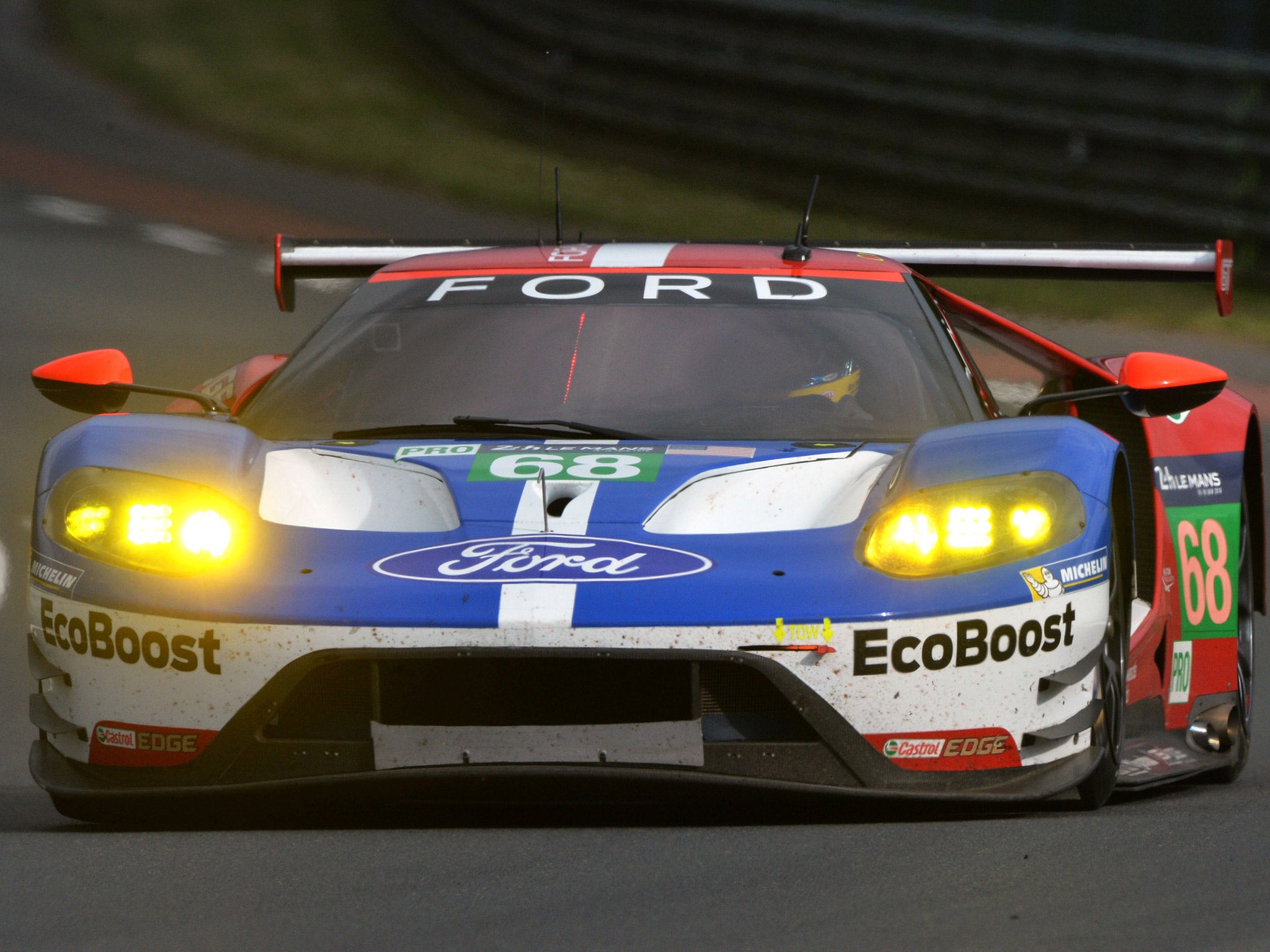 The No 68 Ford GT topped the timesheets after Wednesday's session