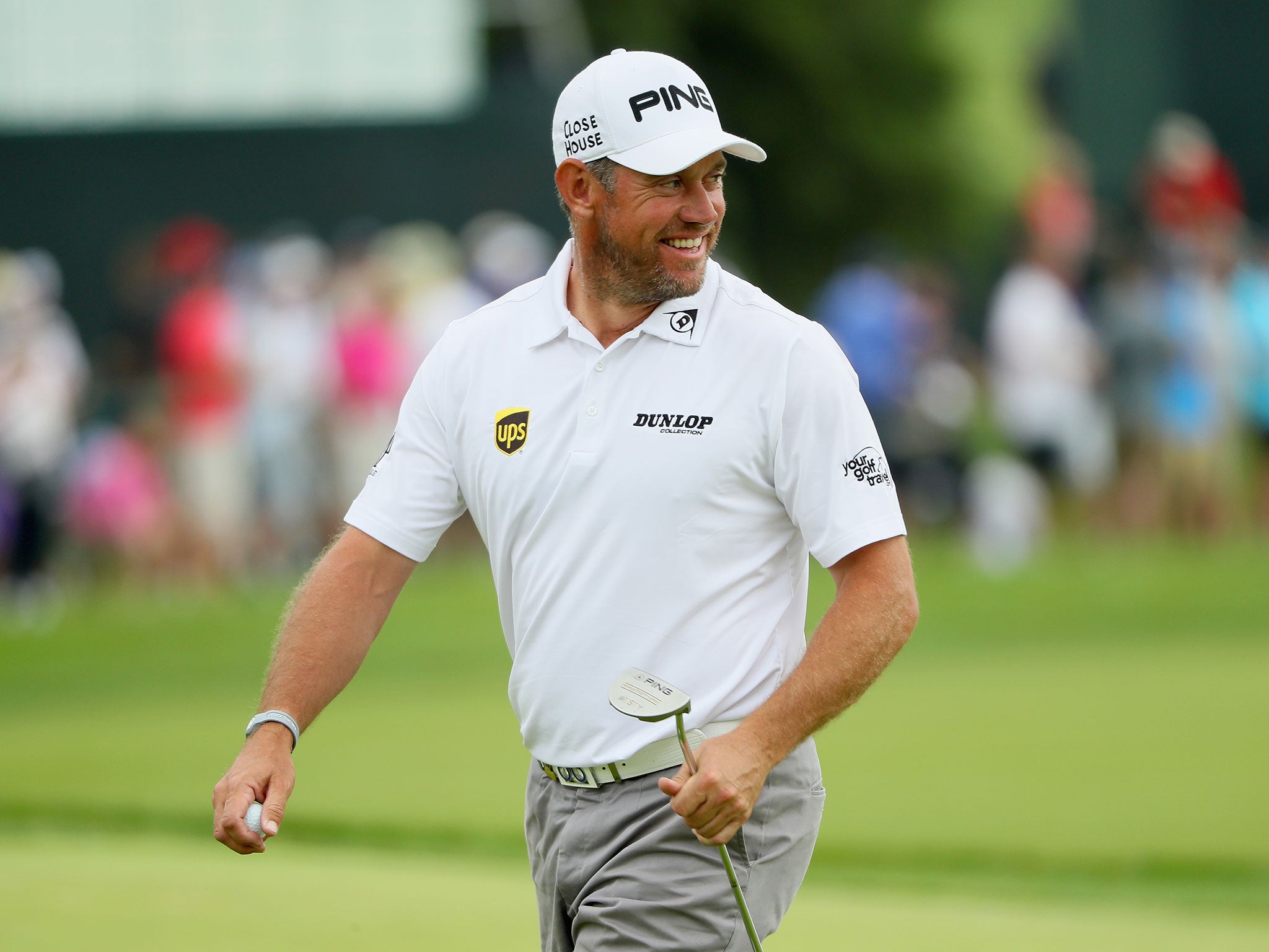 Lee Westwood in action at Oakmont