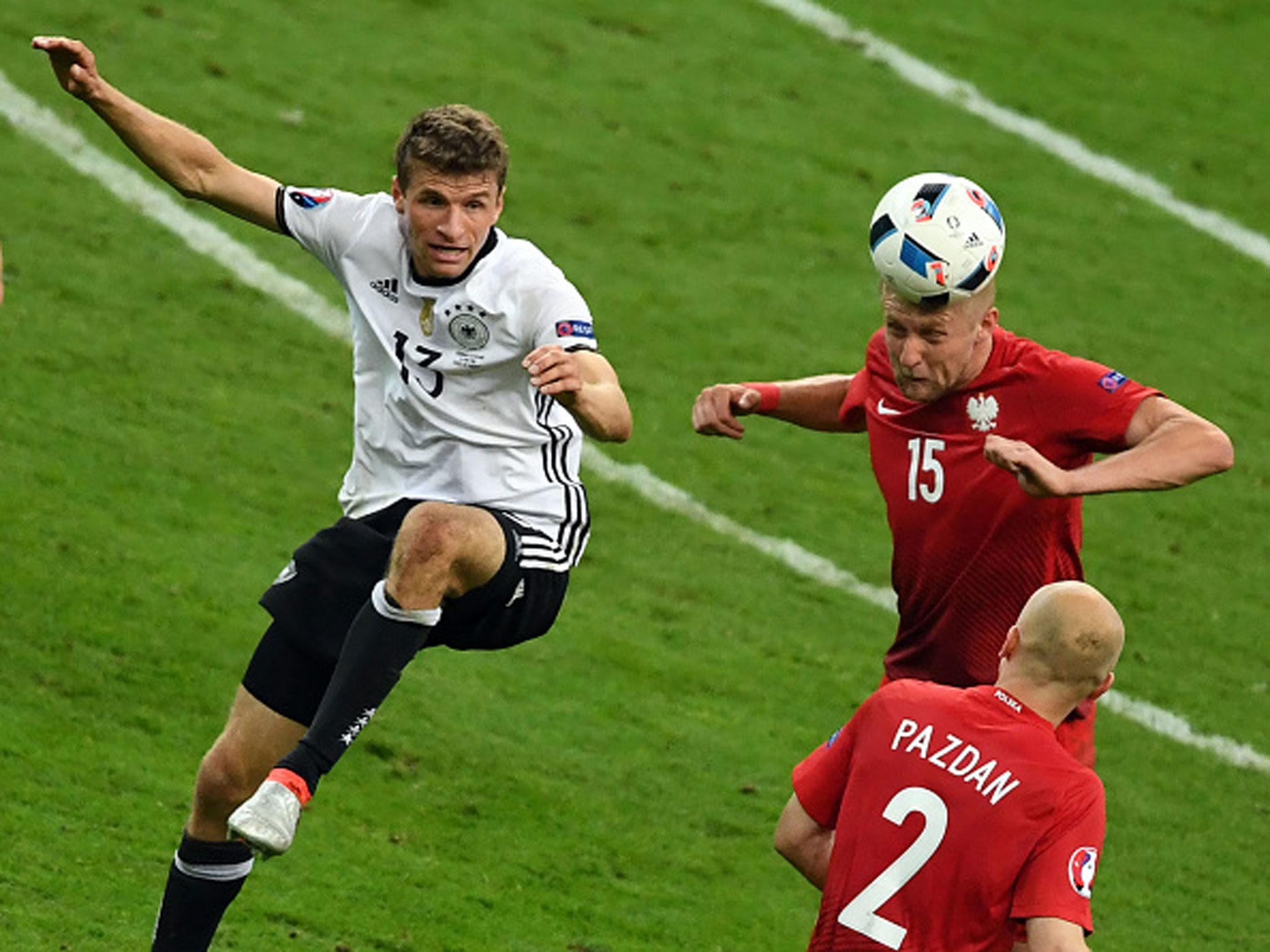 Thomas Muller could not be faulted for effort but remains without a goal at Euro 2016 (Getty)