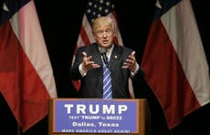 In Texas, Donald Trump lays claim to the voters of Bernie Sanders