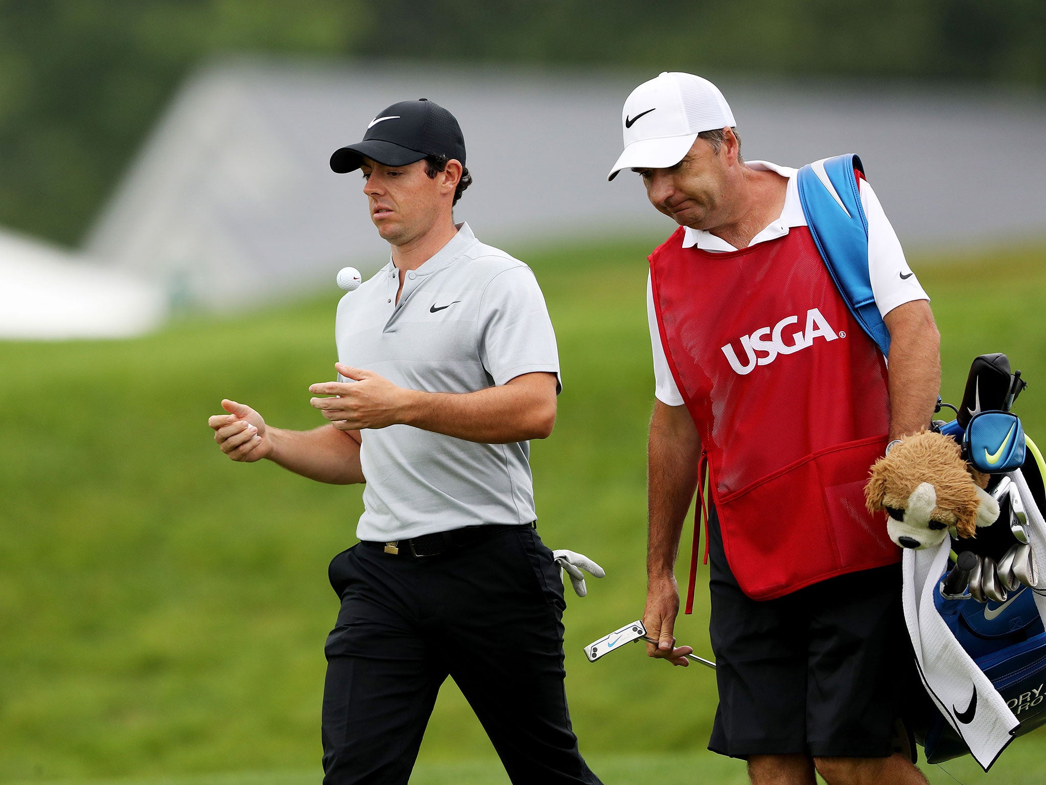 Rory McIlroy on day one of the US Open
