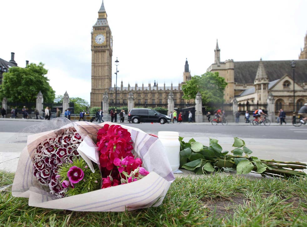 Tributes left to Labour MP Jo Cox, who died after being attacked in her constituency