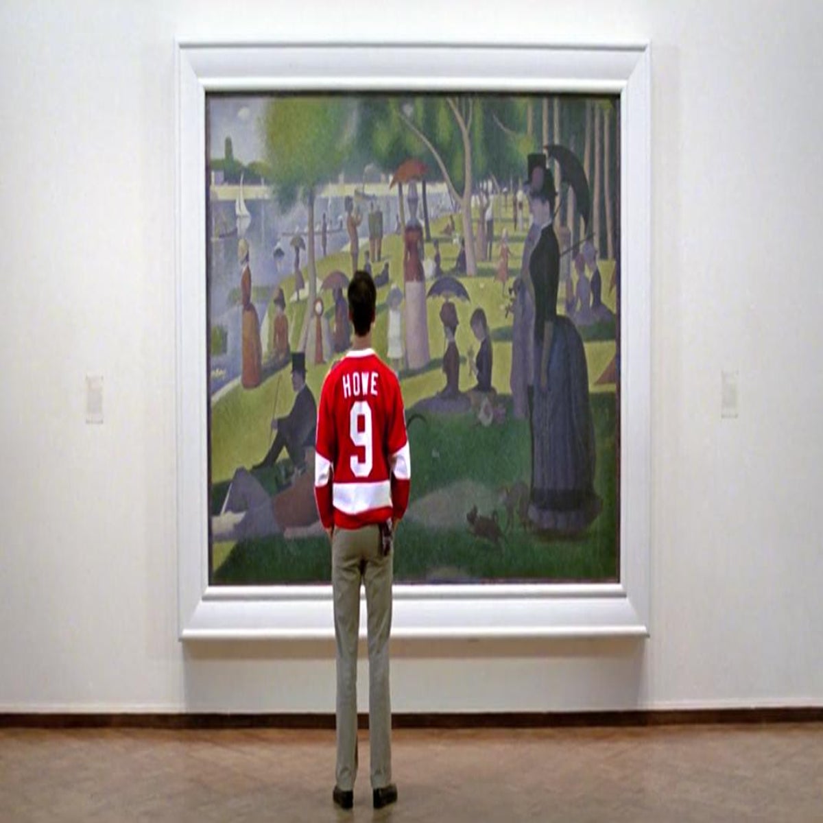 TIL - Gordie Howe personally provided the movie Ferris Bueller's Day Off  a copy of his #9 Red Wings jersey : r/todayilearned