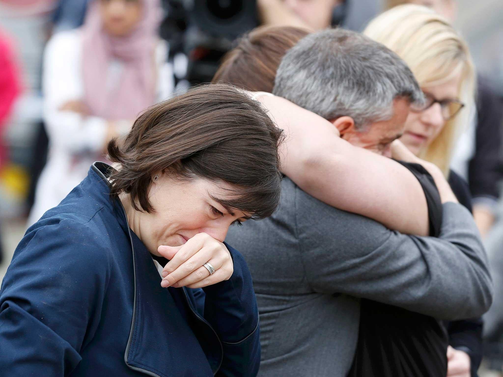 Mourners at a memorial service for Jo Cox (REUTERS)