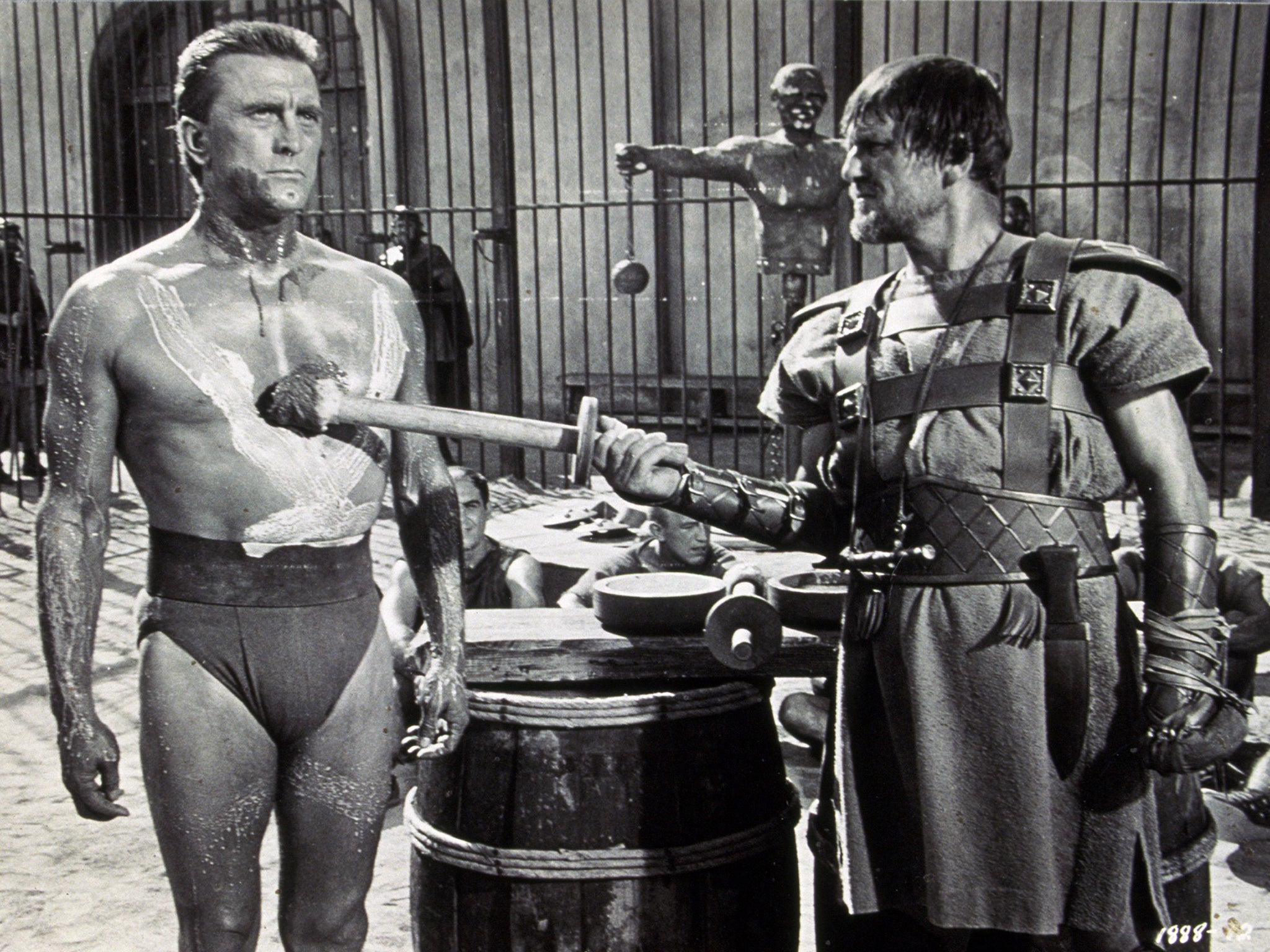 Kirk Douglas as the titular Roman slave in Spartacus