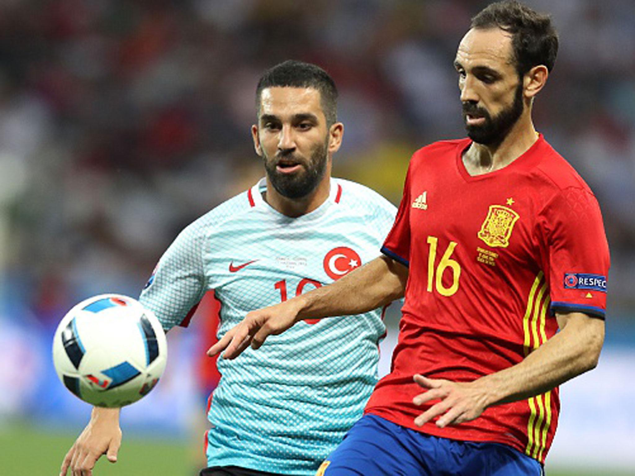 &#13;
Juanfran put a disappointing end to his domestic season behind him to impress against Turkey (Getty)&#13;