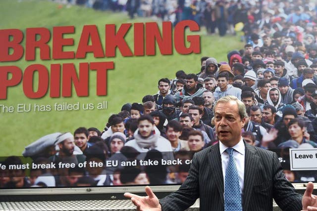 Nigel Farage has put immigration at the heart of his Leave campaigning
