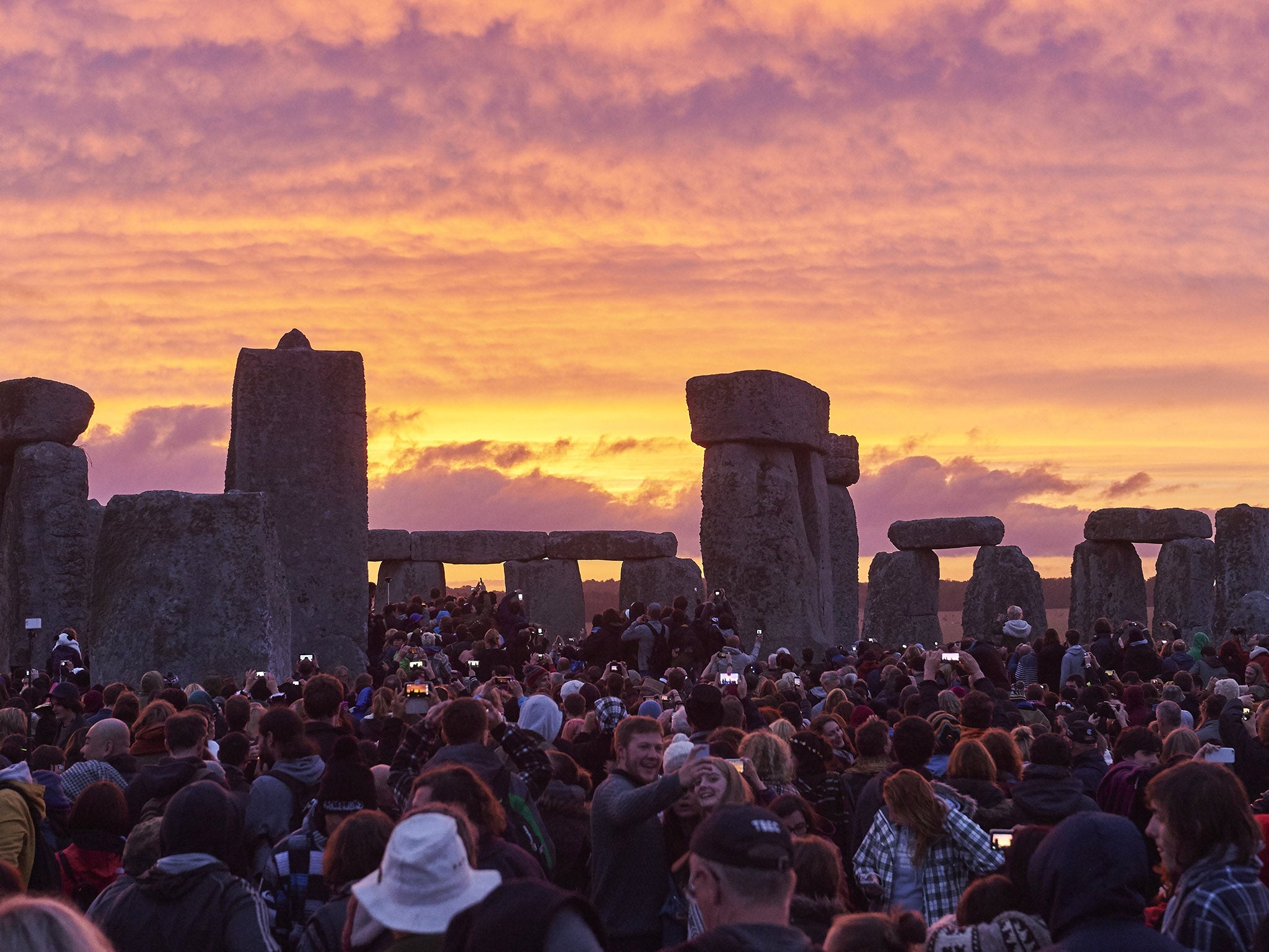 Stonehenge is a popular site to celebrate because of its connection to the solstice