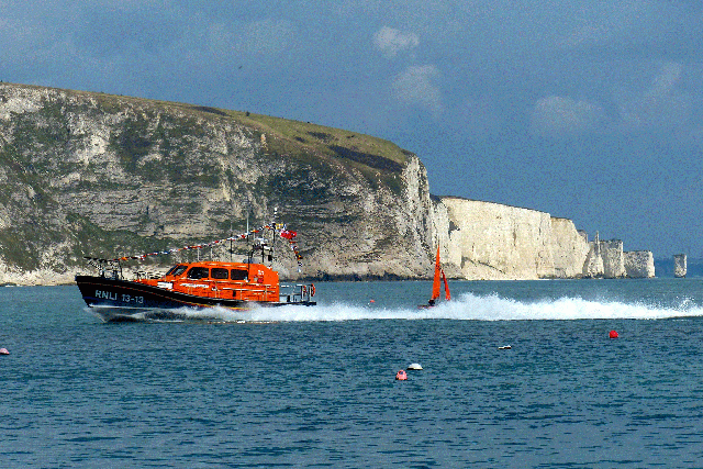 The lifeboat was called out to a boat with life jackets in at 8am on Sunday 19 June
