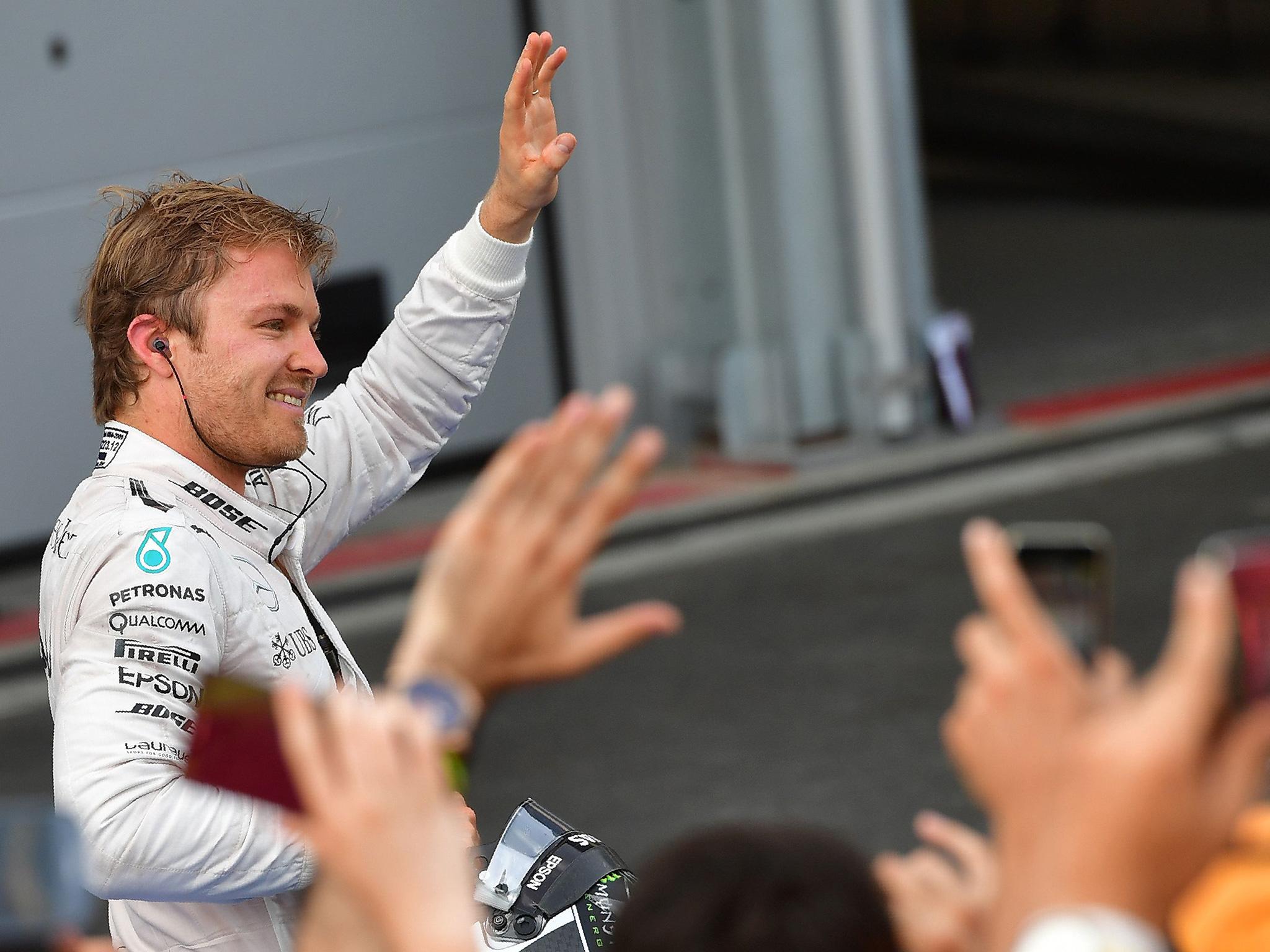 Rosberg cruised to his fifth victory of the season