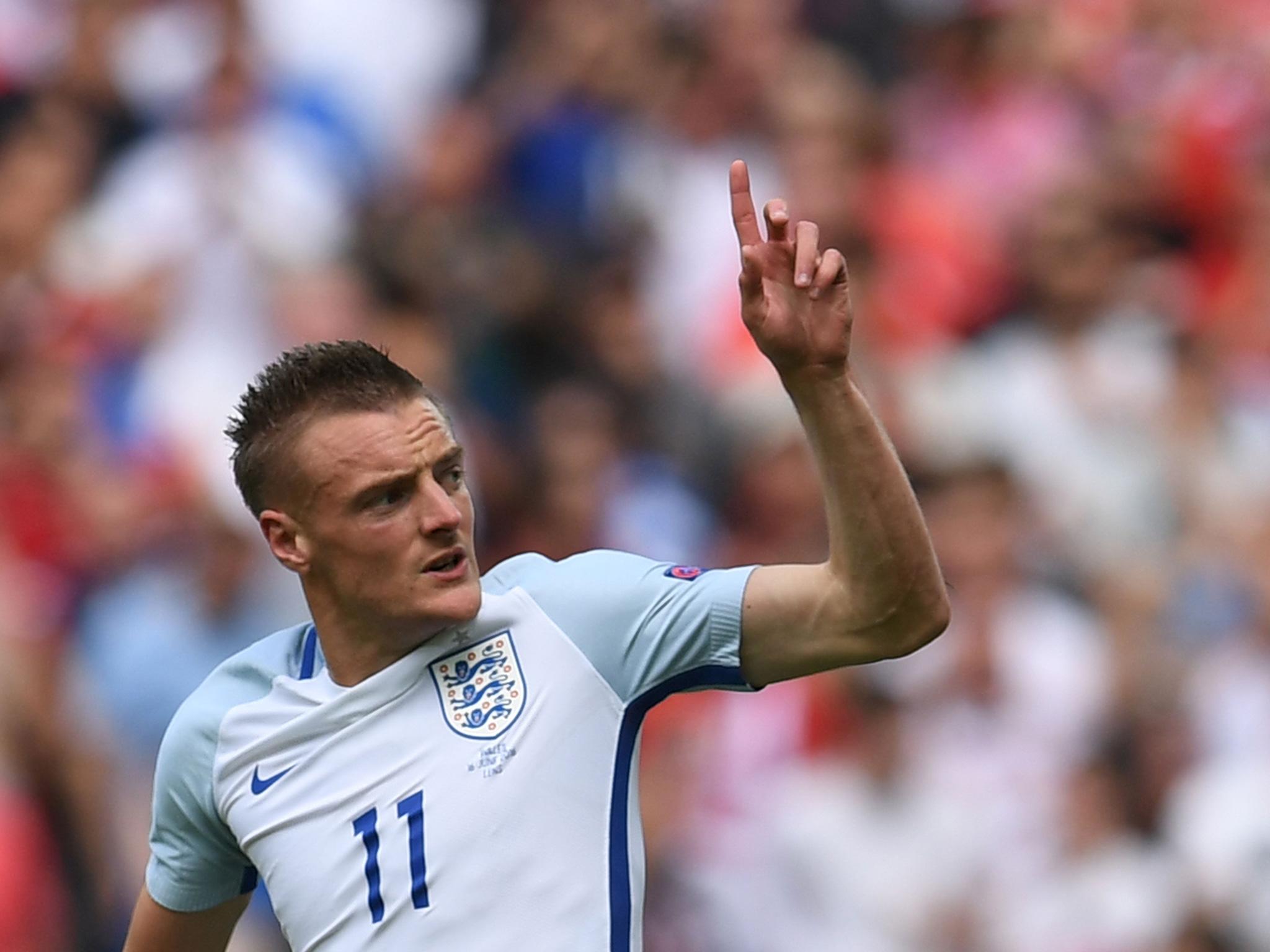 Vardy grabbed a vital equaliser in the 2-1 win over Wales