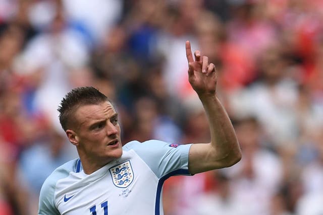 Vardy grabbed a vital equaliser in the 2-1 win over Wales