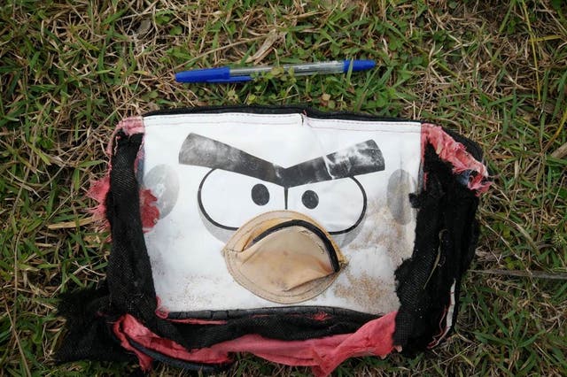 An Angry Birds bag recovered