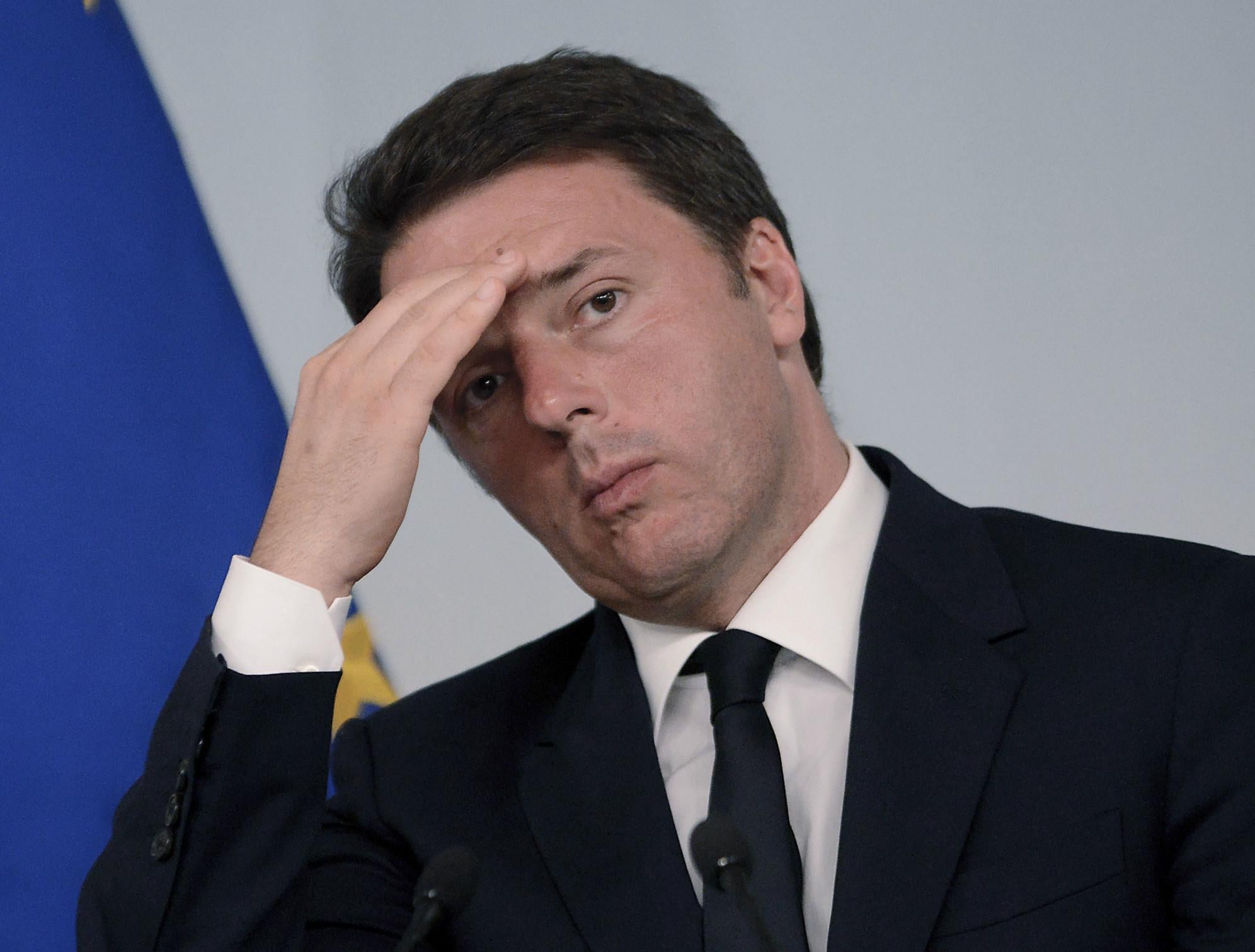 Italian Premier Matteo Renzi June 15, 2016 in Rome, Italy.