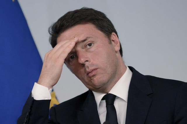 Italian Premier Matteo Renzi June 15, 2016 in Rome, Italy.