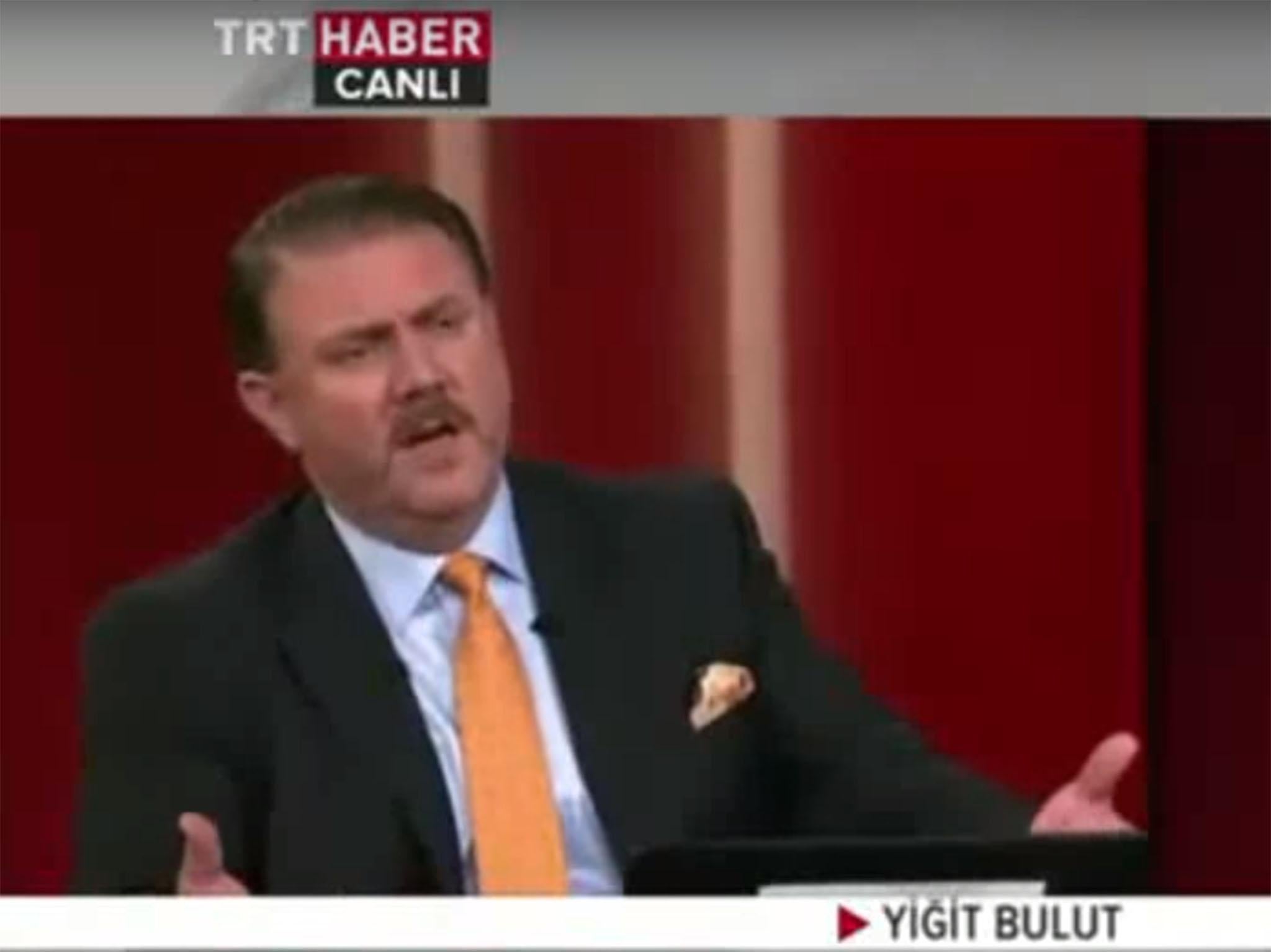 Former journalist Yiğit Bulut is a regular on state television channel TRT Haber