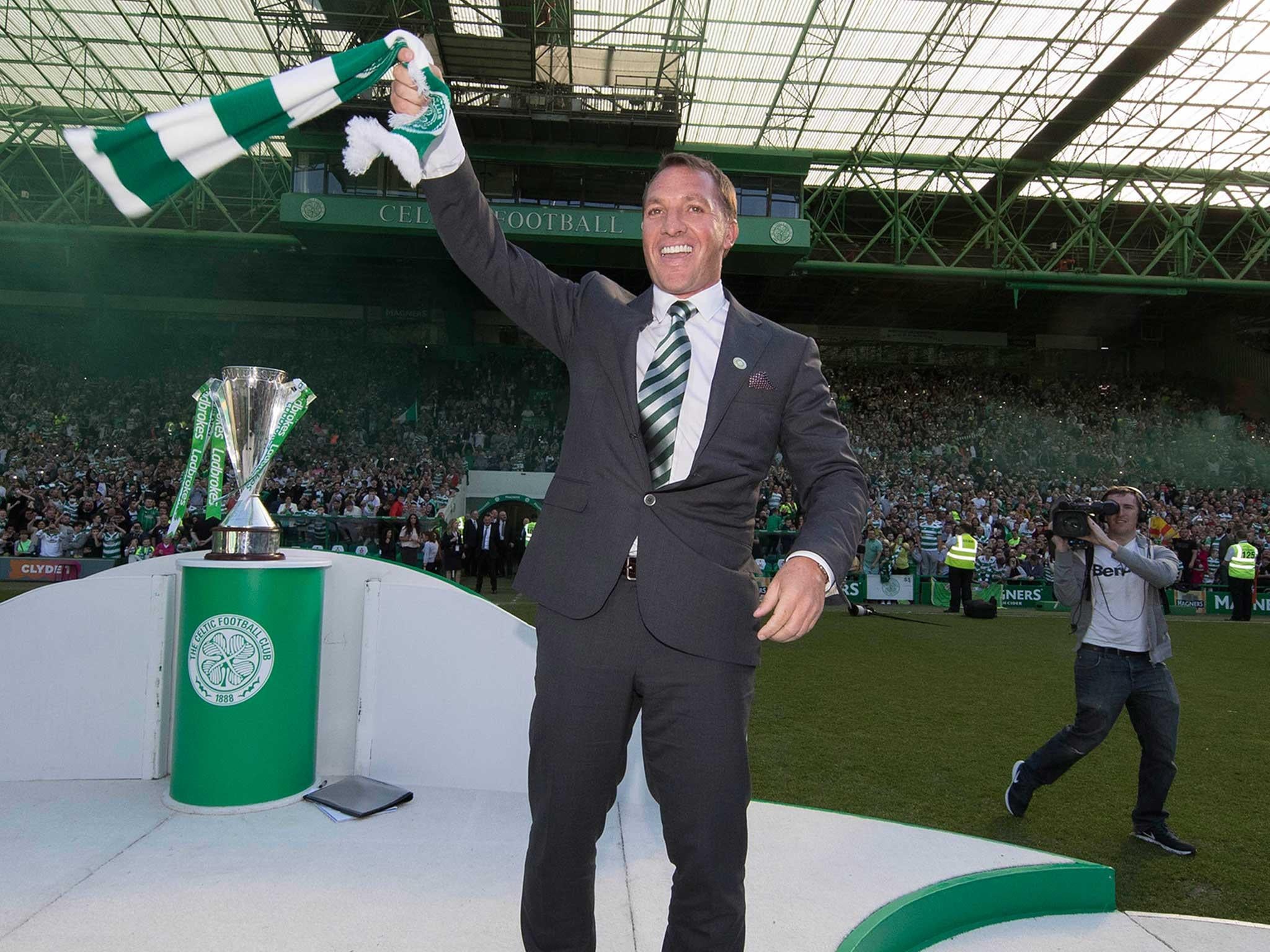 &#13;
Brendan Rodgers is unveiled as the new Celtic manager &#13;