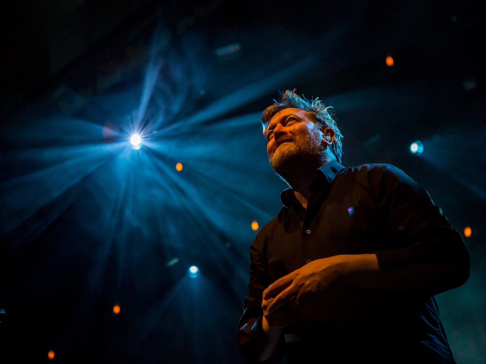 Elbow's frontman performs at Meltdown festival at the Southbank Centre in London last Friday