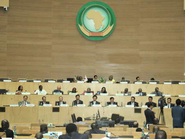 The African Union's headquarters in Addis Ababa Ethiopia