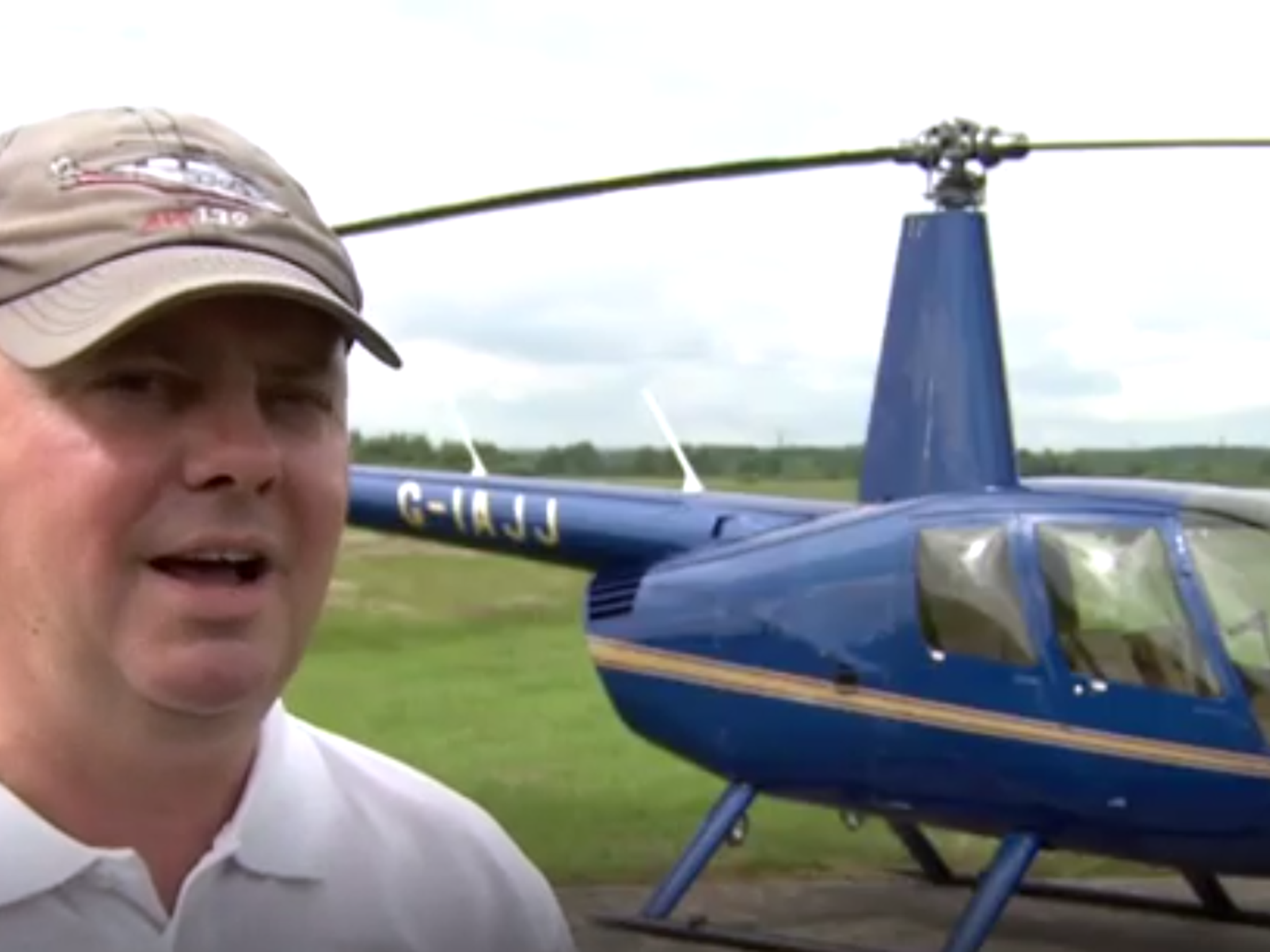 The captain said the bird knocked the controls out of his hands