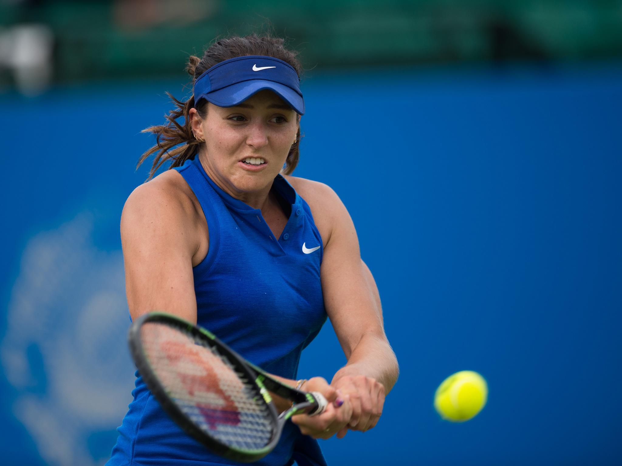 Robson was forced to retire from her qualifying match on Sunday