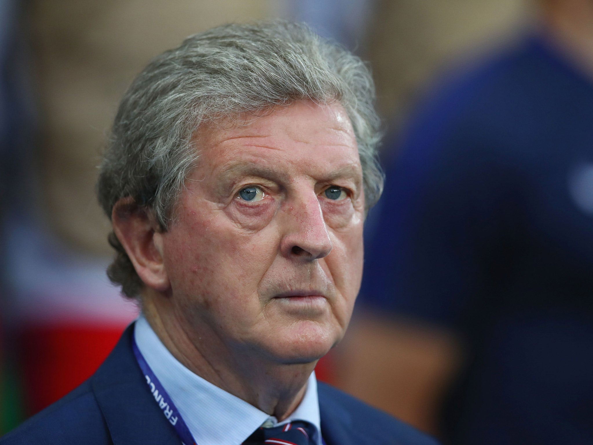 Roy Hodgson watches on during England's 0-0 draw with Slovakia