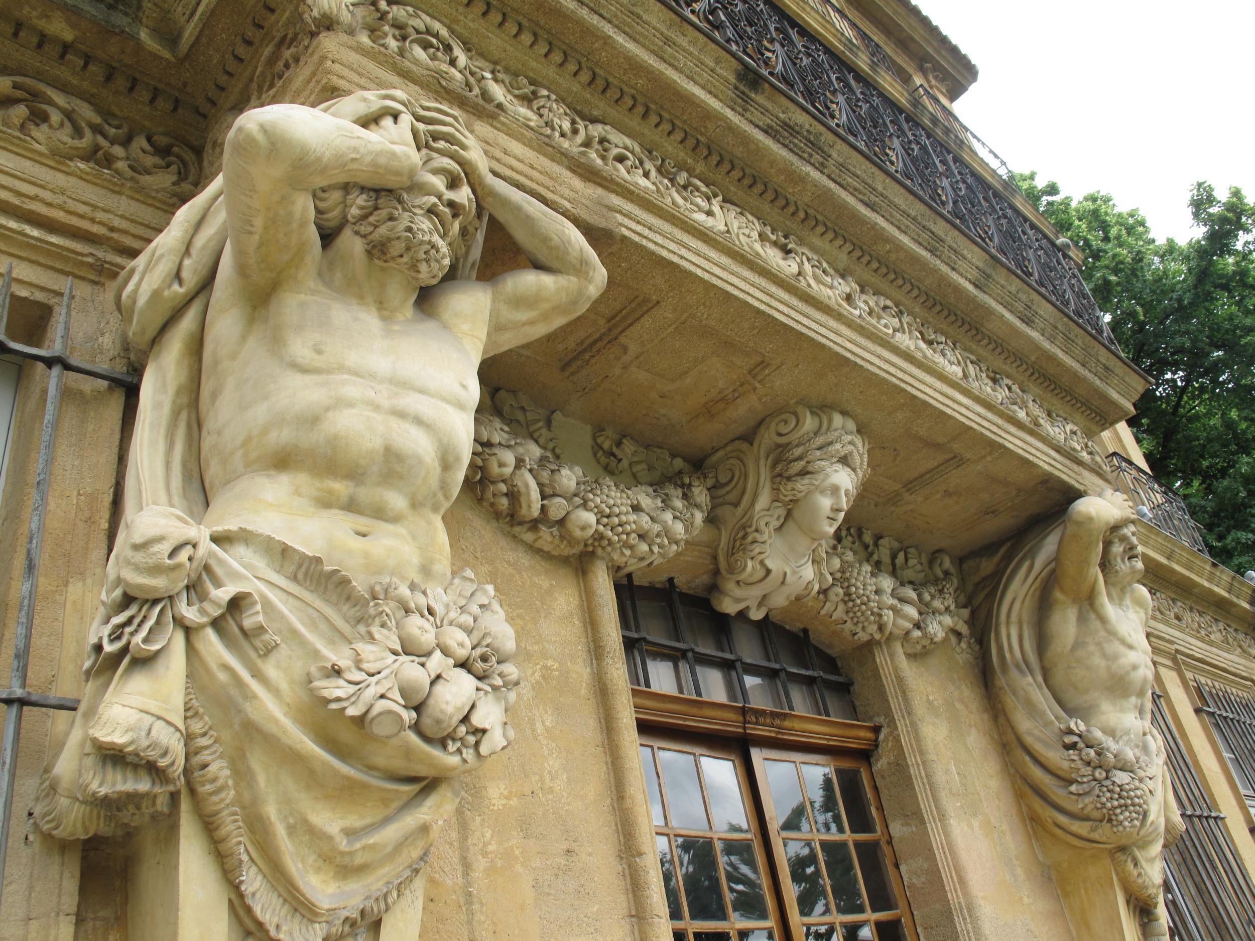 Mighty mansion: the grandiose façade of the Pavillon de Vendôme
