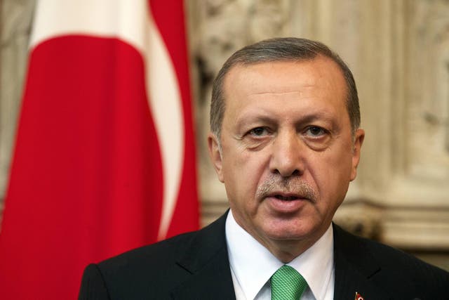 President Erdoğan has been accused of setting on on a 'crusade' against academics
